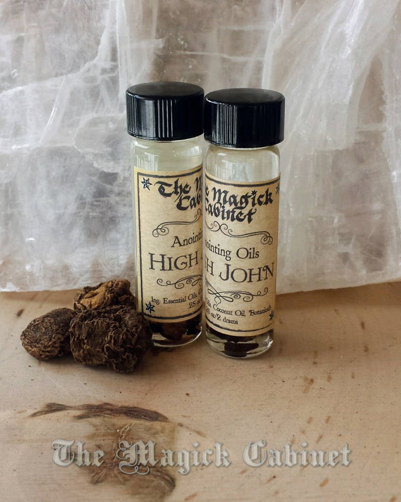 High John the Conqueror Ritual Oil, High John Oil, Witchcraft Supply, Witchcrafted Apothecary to aid with Magical Intention and Energy image 1