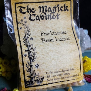 20g Damar Grain Incense – Esoteric Resin For Wicca, Meditation, Magic Rituals (Gold Color)