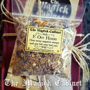 F-Off Clearing Herb Mix: Handmade Witchcraft Ritual Supply