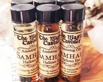 Samhain Ritual Oil, Anointing and Ritual oil for the Season of the Witch, Halloween, Dark Magick, to aid with Magical Intention and Energy