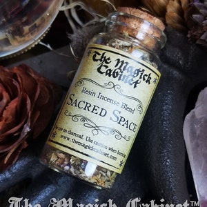 Sacred Space Incense for Clearing and Setting Intent, Witchcraft Supplies, Handcrafted Natural Incense for Rituals and Magical Energy