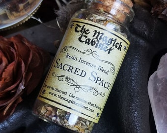 Sacred Space Incense for Clearing and Setting Intent, Witchcraft Supplies, Handcrafted Natural Incense for Rituals and Magical Energy