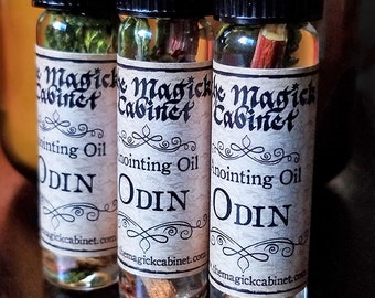 ODIN Anointing Oil to Honor and Invoke the Strength, Courage and Spirit of Odin, Norse God - Viking Inspired Oil for your rituals and Magick