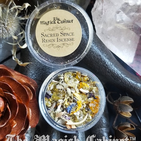 Sacred Space Incense for Clearing and Setting Intent, SAMPLE SIZE jar, Witchcraft Supply, Wicca Supplies, Incense Blends for your Magick