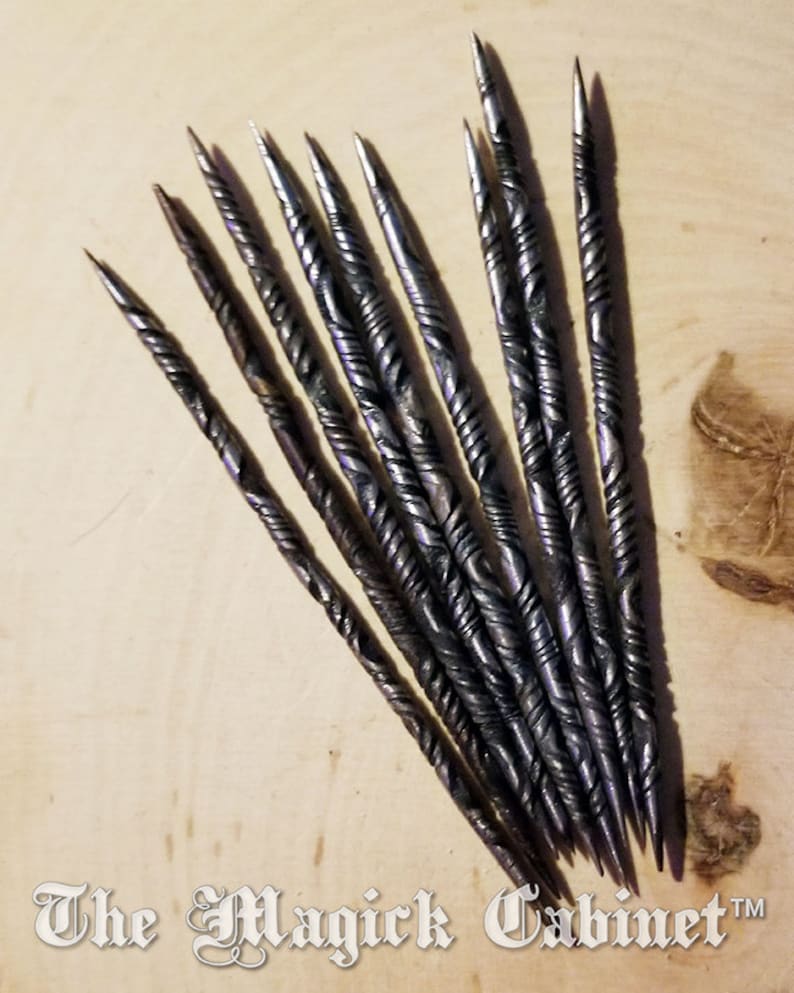 Iron Candle Scribe, Hand forged from Iron Nails, Old World Witchcraft Supplies for the Modern Witch, Occult and Pagan Supply, Witch Gifts image 2