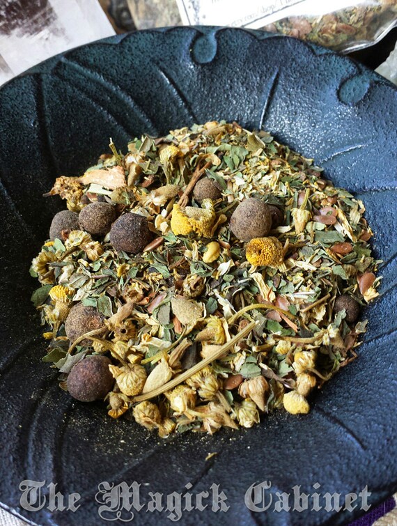 Golden Alchemy Herbal Mix Money Drawing Herbs For Witches Etsy