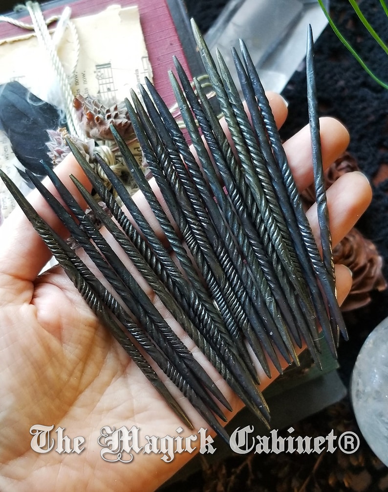 Iron Candle Scribe, Hand forged from Iron Nails, Old World Witchcraft Supplies for the Modern Witch, Occult and Pagan Supply, Witch Gifts image 1