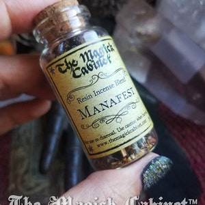 Manifest Incense for use in Manifesting Rituals, Witchcraft and Wicca Supplies, Handmade Natural Loose Resin Incense, Magical Aromatherapy image 3