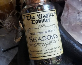 Shadows Resin Incense for when you need to do some Shadow Work, Dark Magick, Dream Walking, Witchcraft Supplies