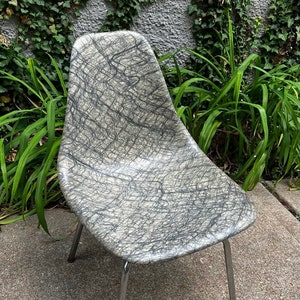 Glasvezel draaibare zijschaalstoel van Douglas - jaren 60