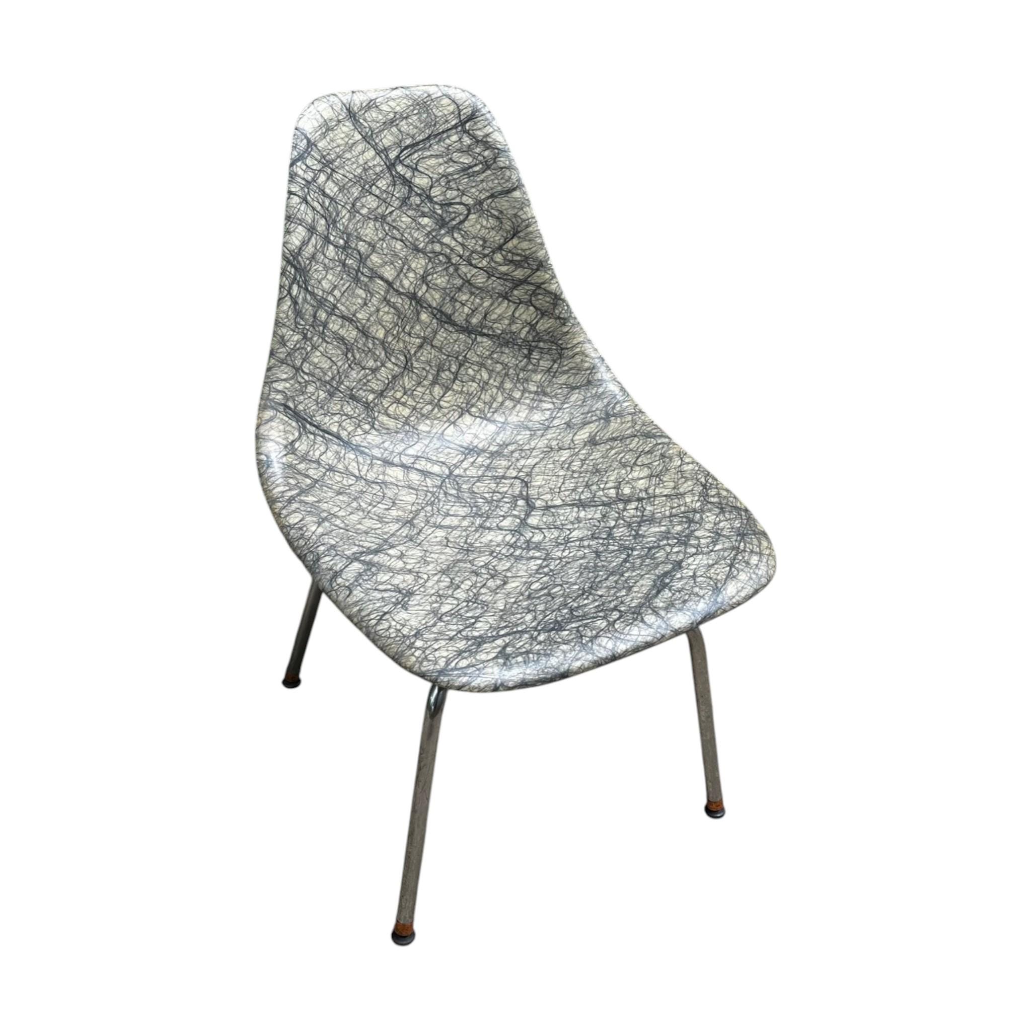 Fiberglass Swivel Side Shell Chair From Douglas - 1960s - Etsy