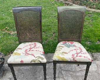 20th Century Chinoiserie Cane Chairs - ein Paar