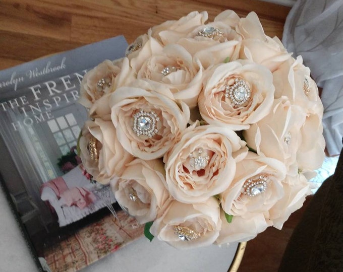 Antiqued Blush Rose Bouquet