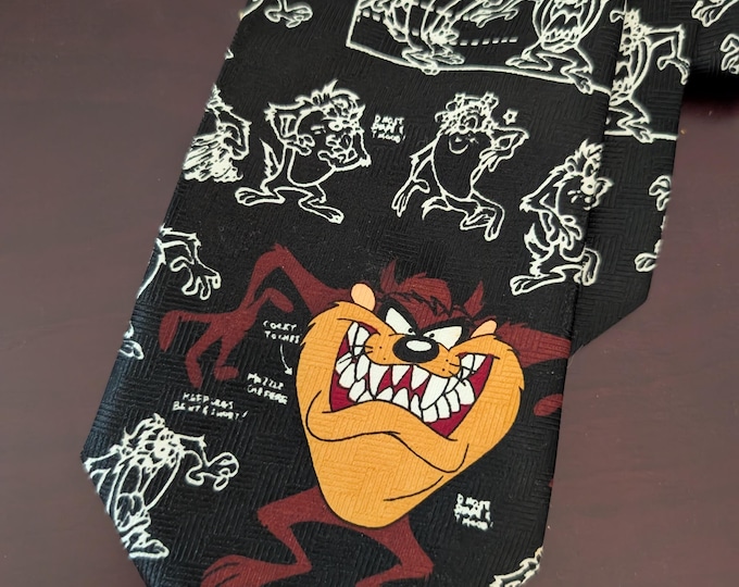 Tasmanian Devil Looney Tunes Tie from 1997