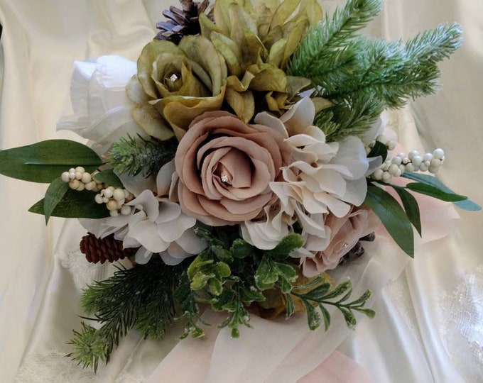 Winter inspired Heirloom Bouquet