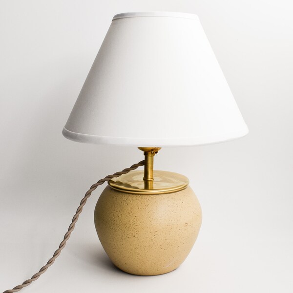 Lamp. Handmade lamp, lighting, desk lamp, accent lamp, ceramic lamp, small lamp, one of a kind pottery, Shelf styling, vintage style