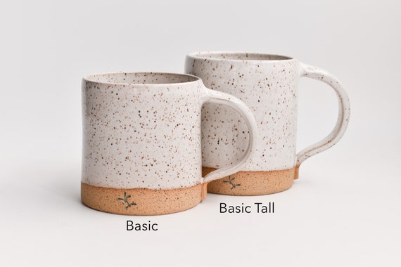 Ceramic Coffee Mug 10 oz Colorful Handmade Classic Design Matte