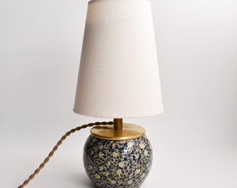 Lamp. Table lamp, accent lamp, ceramic lamp, Petite lamp, Handmade lamp, one-of-a-kind pottery.  housewarming or hostess gift.