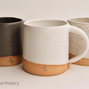 Basic Coffee Mug Handmade Pottery Ceramic Tea Cup Simple Minimalist Design Farmhouse decor unisex clean lines