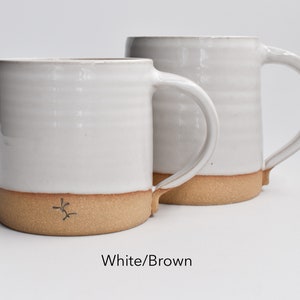 Pottery Mug, Basic coffee mug. Handmade, one-of-a-kind pottery.Multiple glazes. Coffee & tea accessory, open shelf styling, photoshoot prop. image 2