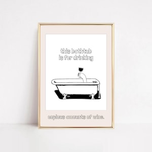 bathing art | bathtub art | funny bathroom art | bathroom wall decor | hilarious bathroom art decor | bathroom artwork | bathroom wall art