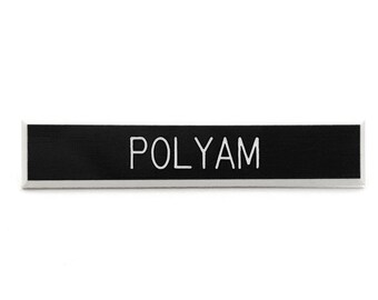 Polyam pin, polyamory pin, non-monogamy pin, feminist pin, kink pin