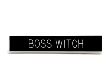Boss witch pin, boss bitch pin, pagan pin, wiccan pin, occult pin, Halloween Accessory