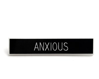 Anxious Pin, mental health awareness pin, Mental Health Pin, Mental Illness, Self Care Pin, Introvert Pin