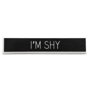 I'm Shy Pin, Introvert pin, feminist pin, social anxiety pin, personality pin,