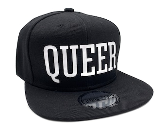 Queer Hat, Snapback Hat, Black Dad Hat, LGBT Hat