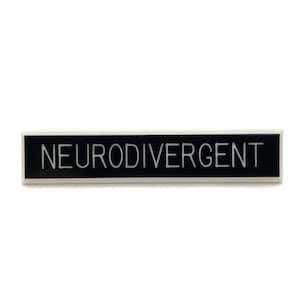Neurodivergent Pin, Neurodiverse Badge, ADHD Pin, Actually Autistic pin