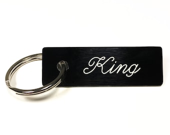 King Keychain, Drag King Keychain, Adult Keychain, Couples Keychains, Fathers Day Gift, Gifts For Husband