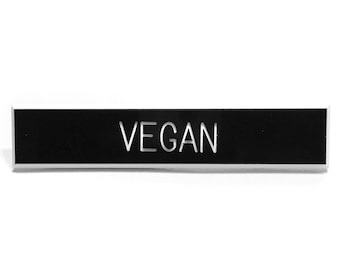 Vegan pin, vegetarian pin, gift for vegans, animal rights pin, plant eater pin, animal liberation pin, vegan accessory