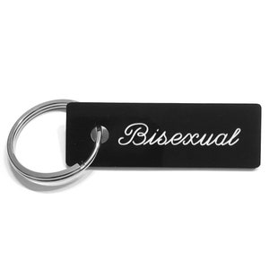 Bisexual keychain, bisexual keyring, lgbt keychain, queer keychain, pansexual keychain, bisexual pride keychain