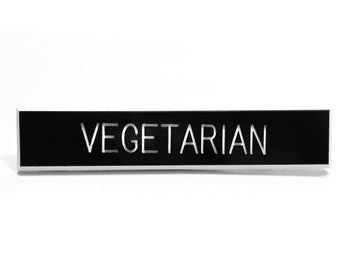 Vegetarian pin, animal lover pin, gifts for vegetarians, vegan pin, plant lover pin, animal rights pin