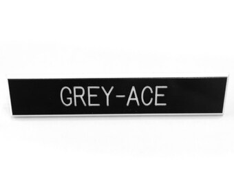 Grey ace pin, asexual pin, grey asexual, lgbt pin, pride pin
