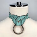 Tentacle O Ring Collar, Vegan Leather Octopus Choker