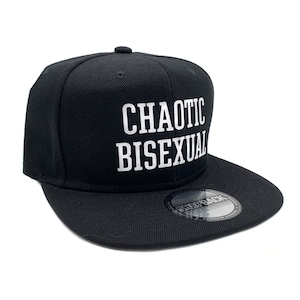 Chapeau bisexuel chaotique, chapeau snapback, chapeau papa noir, chapeau LGBT