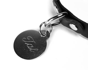 Custom Collar Tag, Personalized Collar Tag, Engraved Metal Tag