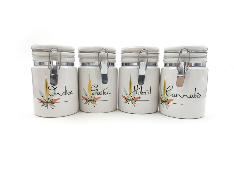 Cannabis Ceramic Stash Jar Weed Stashjar Cannabis Storage Etsy Canada