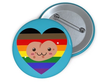 LGBT Pride Button, LGBTQ Pride Pin, Cute Pride Pin,  lgbt pins