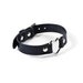Leather Heart Collar, bdsm day collar, plus size Black choker, submissive collar, heart ring choker
