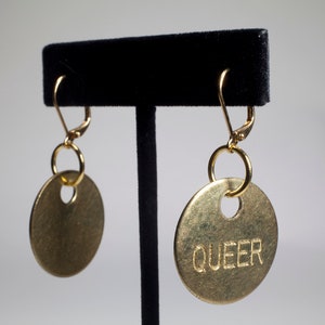 Queer Earrings, LGBT Accessories, LGBT Pride Earrings image 3