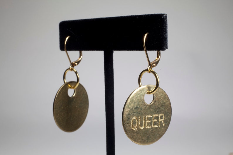 Queer Earrings, LGBT Accessories, LGBT Pride Earrings image 3