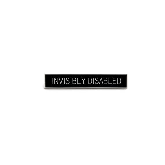 Invisibly Disabled Pin, Disability Awareness, Chronic Pain Pin, Hidden Disability, Mental Health Pin, Invisible Illness