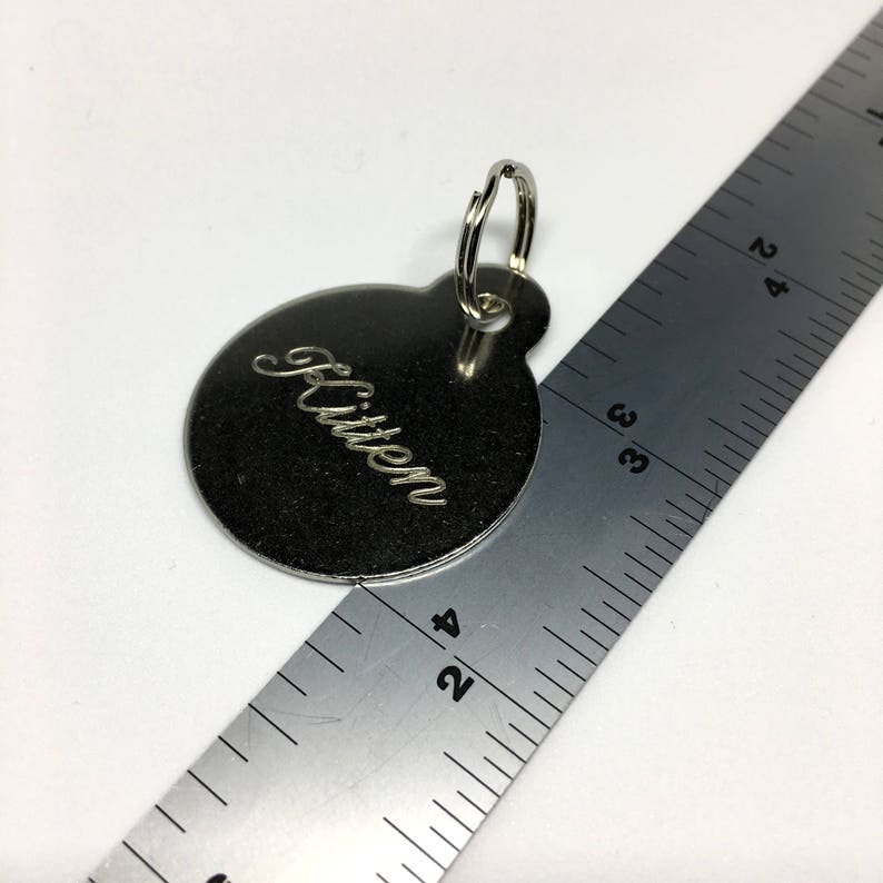Kitten Collar Tag Pet Play Collar Tag Submissive Collar Tag DDLG Collar Charm BDSM Day Collar Tag