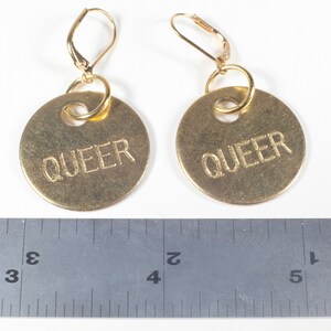 Queer Earrings, LGBT Accessories, LGBT Pride Earrings image 2