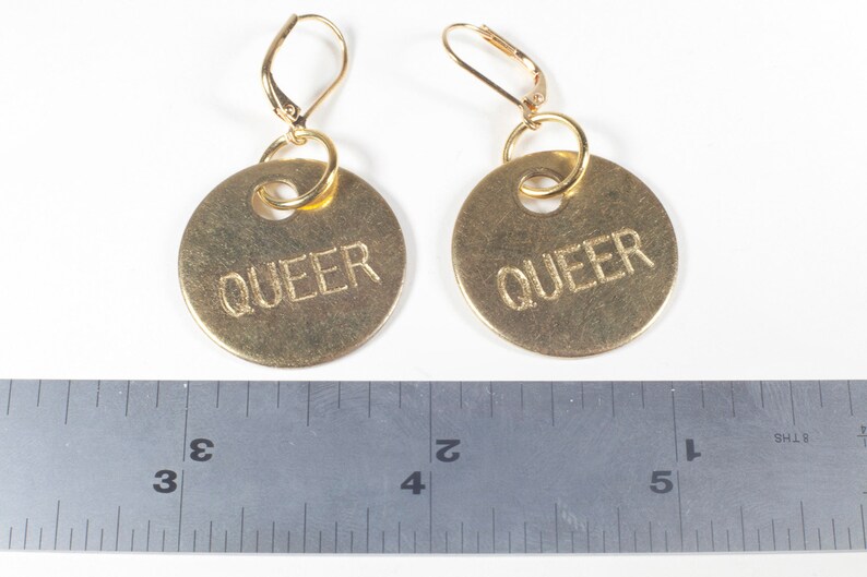 Queer Earrings, LGBT Accessories, LGBT Pride Earrings image 2