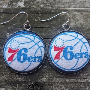 Philly 76ers  Dangle/Fishhook Earrings NBA BasketballPhiladelphia