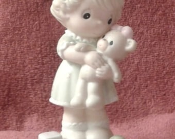 Vintage Precious Moments Figurine - "Loving" - Special Edition For Members Only - Closed 1993